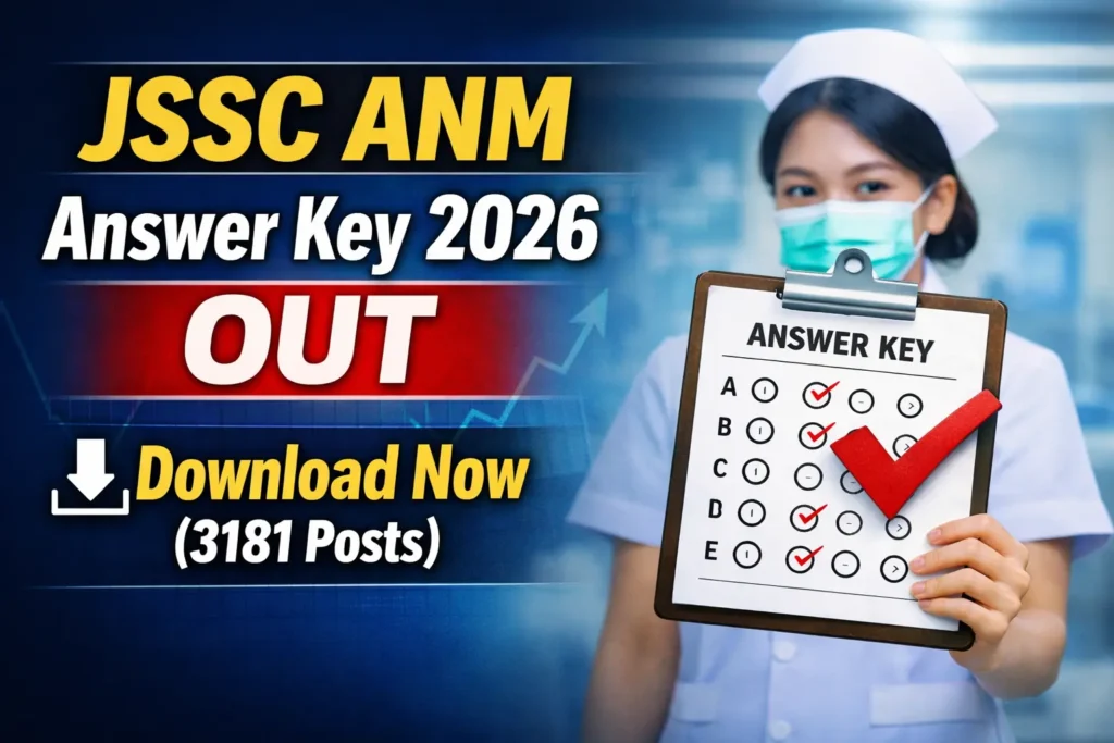 Jharkhand JSSC ANM Answer Key 2026