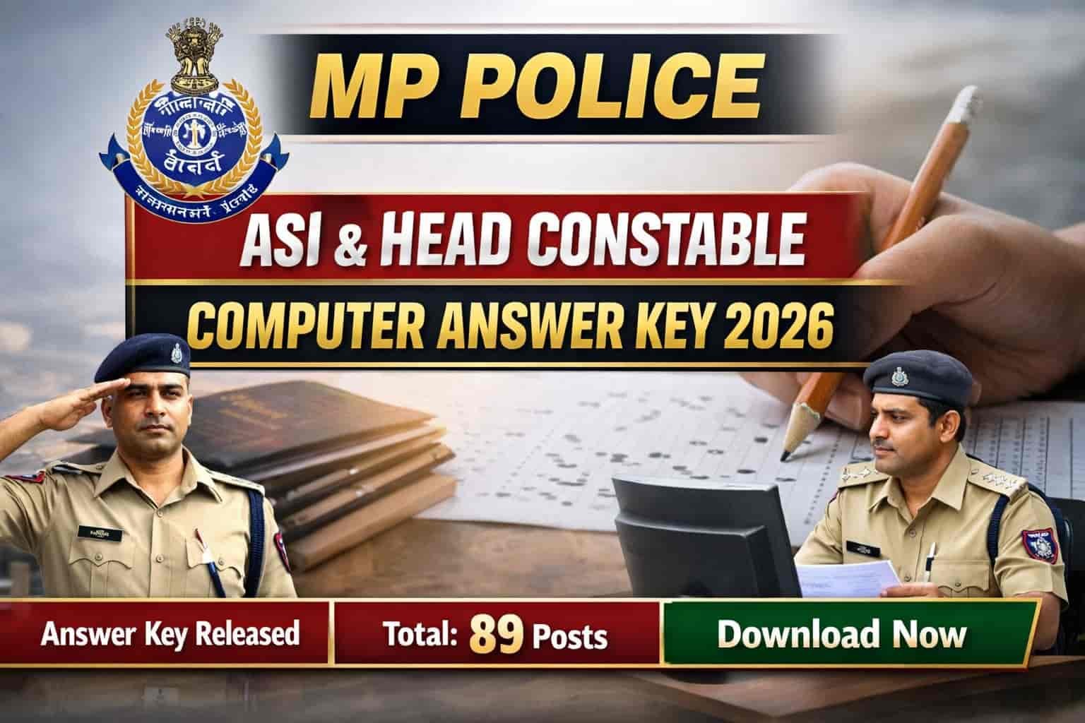 MP Police ASI and Head Constable Computer Answer Key 2026 1 MP Police ASI and Head Constable Computer Answer Key 2026